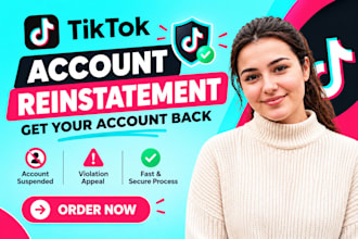 reinstate tiktok shop reinstatement, fix tiktok suspension or tik tok appeal