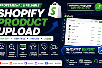 upload add products to shopify dropshipping via printify printful autods dsers