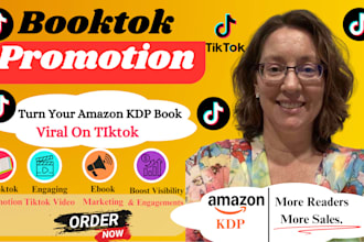 viral booktok promotion booktok video booktok author smm tiktok shop amazon kdp