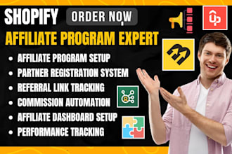 setup shopify affiliate program goaffpro shopjar uppromote bixgrow referrly