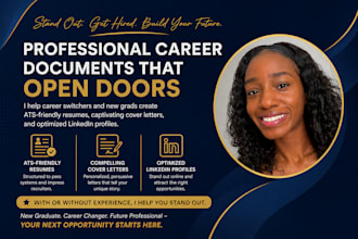 write an ats friendly resume and cover letter for new grads and career switchers
