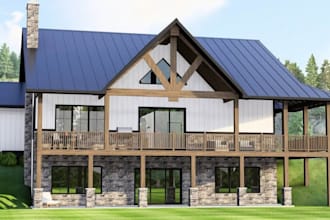 design custom barndominium plans with 3d interior and exterior