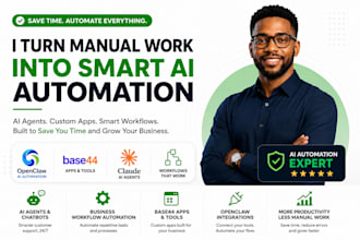 build openclaw ai automation, base44 apps, claude ai agents and workflows