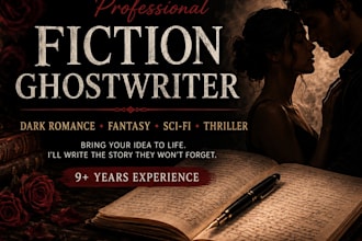 ghostwrite your fiction novel