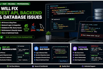 fix rest API, backend and database issues