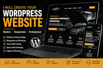 create a professional wordpress website