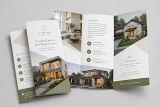 design real estate brochure booklet real estate trifold flyer digital brochure