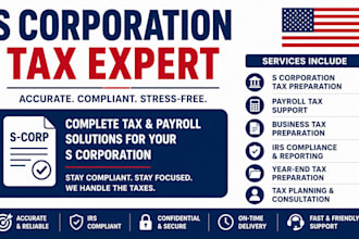 handle s corporation taxes, payroll taxes, tax preparation, and irs compliance