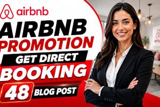 get monthly booking 48 blog listing marketing, vrbo, airbnb website, hotel promo