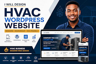 design a professional wordpress hvac website
