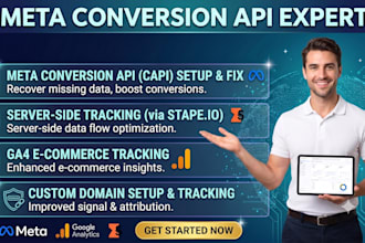 setup or fix meta conversion API with stape and server side tracking