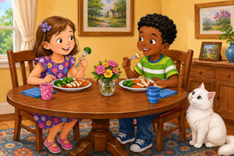 illustrate children story book illustration watercolor book picture book design
