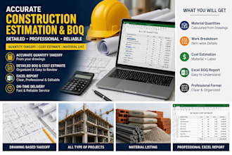 provide accurate construction estimation and boq