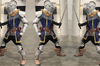 create full armor wearable cosplay props eva foam anime weapon fantasy knight