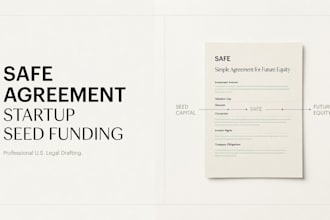 draft a US attorney safe agreement for startup seed funding