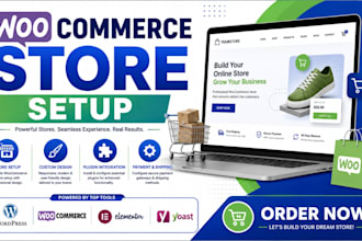 build woocommerce dropshipping store with klaviyo trustpulse SEO setup