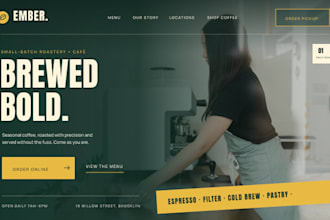 design squarespace coffee shop website coffee roaster ecommerce website