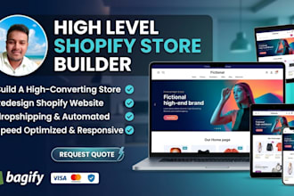build a responsive shopify store or redesign shopify website