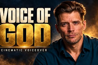 record a powerful voice of god cinematic voice over