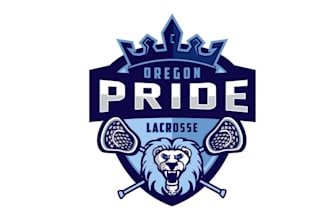 make cool amazing logo for youth lacrosse team oregon pride