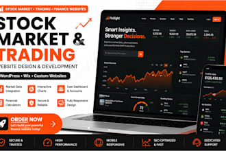 build stock market and trading analysis website, personal finance website
