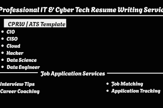 write an ats friendly information technology and cyber security resume