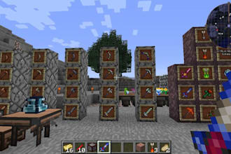 mod minecraft terraria and starbound with custom biomes weapons items