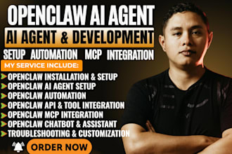 setup openclaw ai agent openclaw automation mcp and openclaw integration chatbot