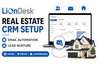 setup liondesk real estate CRM email automation and lead nurture