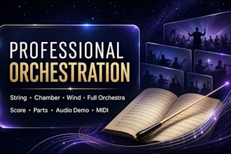 professionally orchestrate and arrange your music for any ensemble