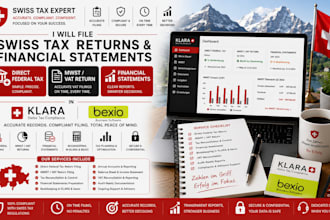 file swiss direct federal tax mwst vat return financial statement in klara bexio