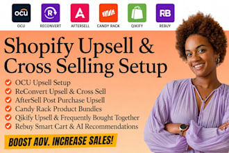 setup shopify upsell cross sell ocu reconvert aftersell candy rack qikify rebuy