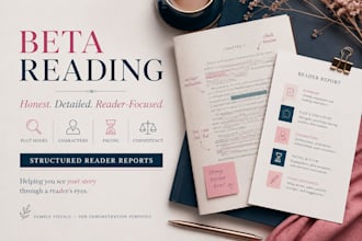 beta read your book and provide detailed feedback