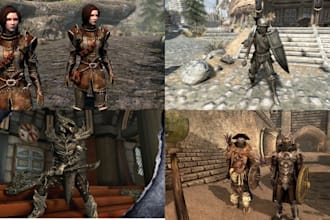 create custom armor weapons or character for skyrim fallout 4 resident evil