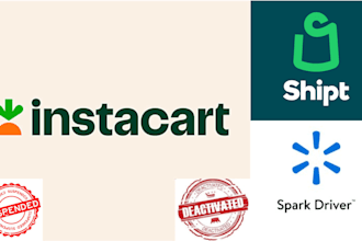 reinstate your deactivated instacart, shipt, and walmart spark driver account