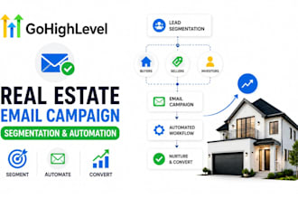 create gohighlevel real estate email campaign segmentation and automation