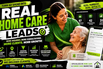home care leads elderly care leads senior care leads home care landing page