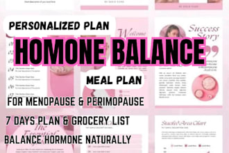 create a personalized menopause meal plan lead magnet for hormonal balance