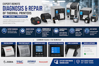 remotely repair zebra tsc datamax honeywell epson printers