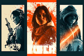 design professional movie or film poster