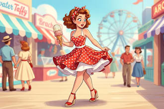 draw a sexy pinup or nsfw cartoon illustration HQ
