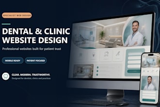 design a modern dentist and dental clinic website