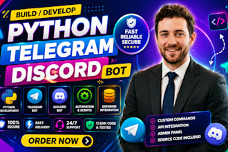 build telegram trading web scraping python discord ai bots