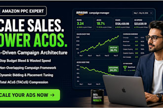be your amazon ppc manager and PPC ads strategist