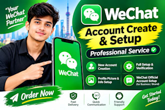 create and set up your wechat account professionally