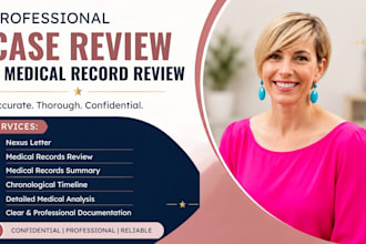 review medical records and create a professional summary mental health