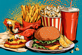 make a food pop art