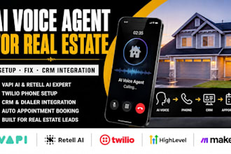 vapi retell ai voice agent setup, fix ai voice agent and CRM integration