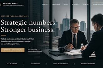 build squarespace cpa accounting bookkeeping website with consultation