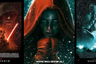 create stunning movie poster design and film poster design